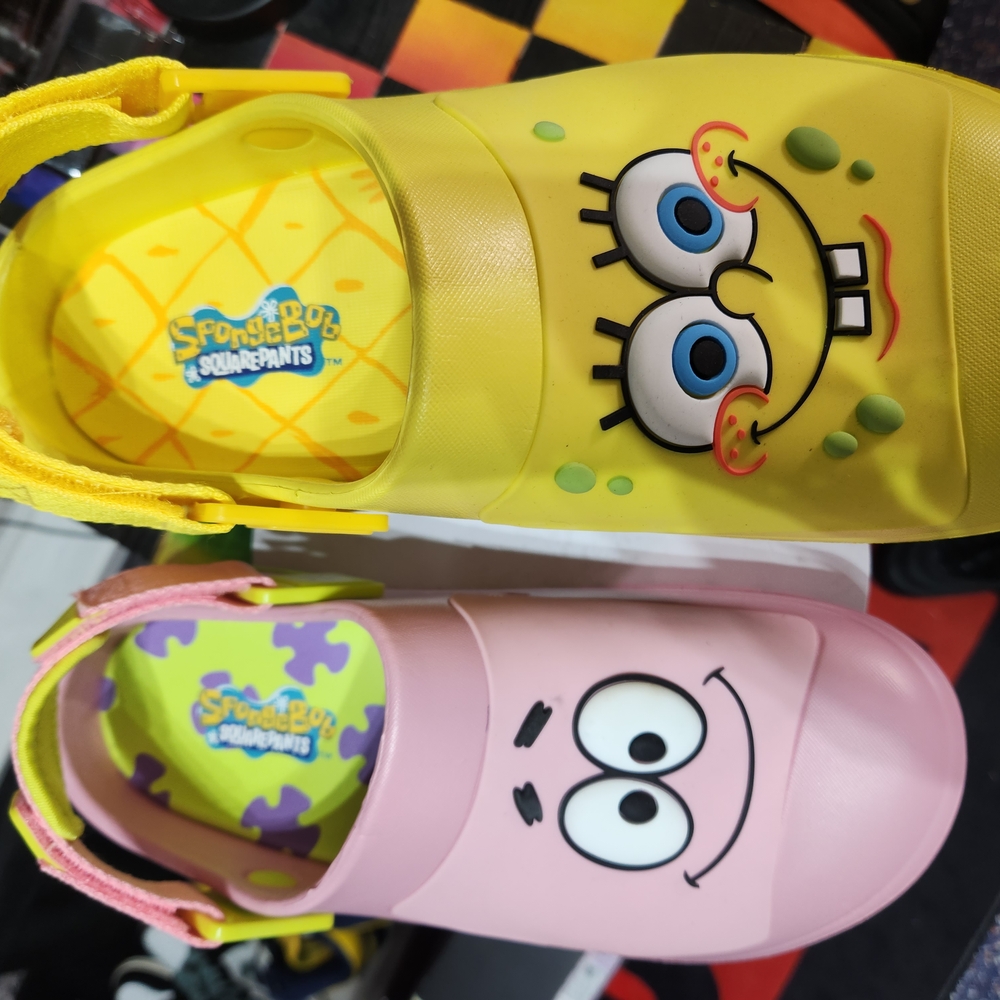 SpongeBob SquarePants Yellow and Pink Slides  Comfort